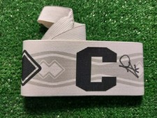 FASCIA DA CAPITANO CALCIO AUTOGRAFATA DA SCULLI SIGNED AUTOGRAPH ERREA GENOA