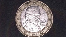 MONETA 1 EURO AUSTRIA MOZART 2002 -RARA -CIRCOLATA - FORSE SENZA ERRORI DI CONIO