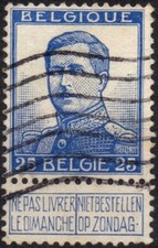 BELGIO 1913 - Usato 25 c