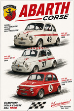 Fiat 500 abarth - fiat, poster