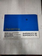 Cagiva Super City 50 Libretto Uso E Manutenzione Originale.