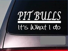 Adesivo Pit Bulls decalcomania