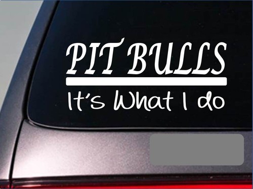 Adesivo pit bulls decalcomania - adesivo,