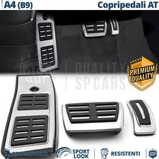 Set COPRIPEDALI Sportivi per AUDI A4 B9 Cambio AUTOMATICO Pedaliere Antiscivolo