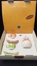 Thun set due tazzine piu' zuccheriera caffè al volo ceramica