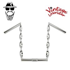 Lowrider manubrio bici cromato piatto ritorto 12" cruiser chopper bici 25,4 mm