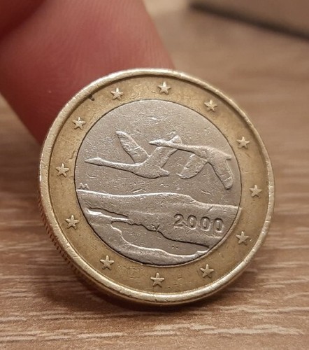 Moneta euro finlandia - euro, cigni