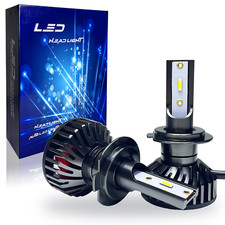 KIT COPPIA LAMPADE H7 FULL LED 6000K LUCE BIANCA MODULO CANBUS FARI AUTO XENO