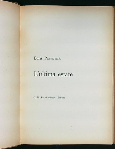 Ultima estate pasternak - estate.,