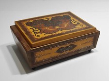 Portasigarette vintage in legno (20) da tavolo Porta sigarette scatola decorata