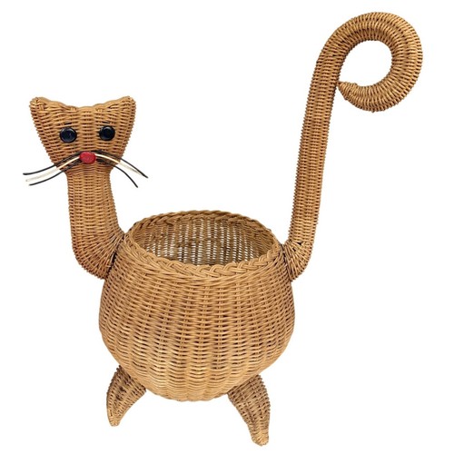 Cesto fioriera gatto - , vimini
