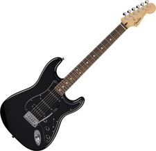 Chitarra elettrica Fender Standard Stratocaster HSS Black Loroer tastiera corpo pioppo