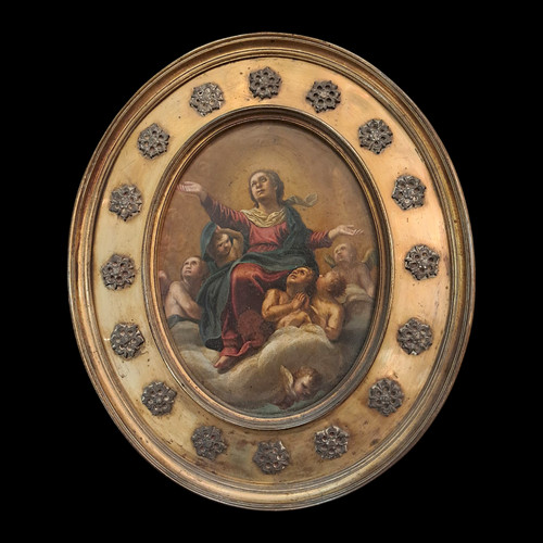Antico quadro religioso olio