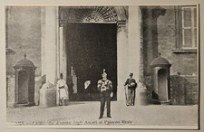 CARTOLINA MILITARE - ROMA, COLONIALISMO, GUARDIA D'ONORE DEGLI ASCARI AL P. REAL