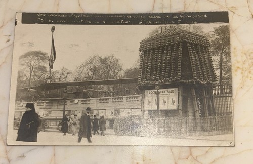 Statue vintage rppc parigi - statue,