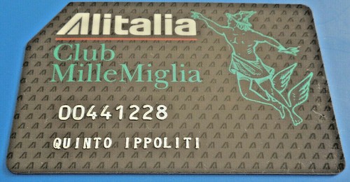 Scheda alitalia club mille - alitalia,