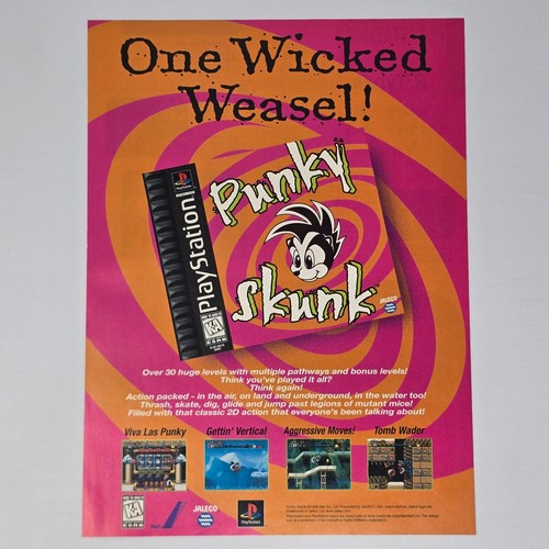 Pubblicità poster punky skunk - punky,