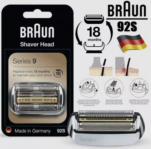 Ricambio braun 92s testina - 92s,