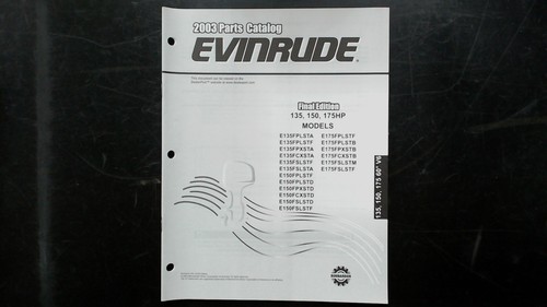 Evinrude 135 150 175hp parts - 135,