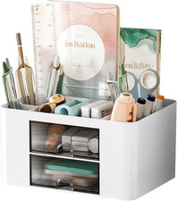 Organizer Scrivania Portapenne Da Scrivania Multifunzionale Con 5 Scomparti E 2 