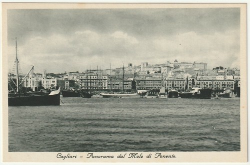 Cagliari panorama dal molo - cagliari,