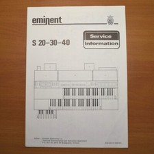 SOLINA S20 S30 S40 Original Service Manual Schaltplan Schematic Schema elettrico
