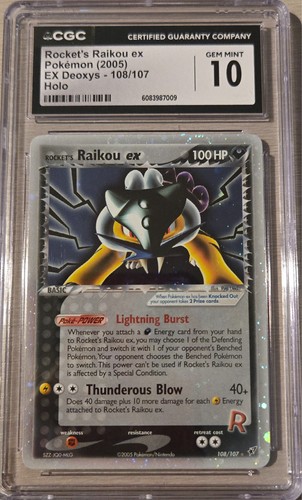 Rocket raikou 108 107 - rocket's, cgc