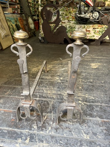 Coppia alari ferro - coppia, di