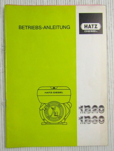 Hatz 1b20 1b30 dieselmotor - hatz,