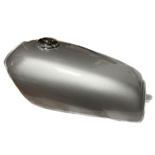 Serbatoio universale acciaio argento silver modifica scrambler cafe racer 9lt