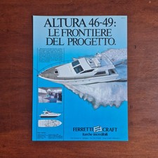 1985 Ferretti Yatchs Altura 46 49 - Original AD Advertising Pubblicità Vintage