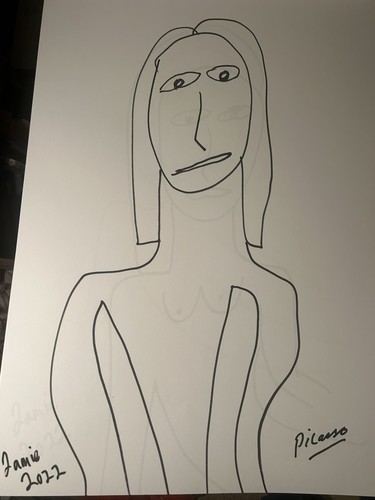 Disegno firmato picasso - disegno,
