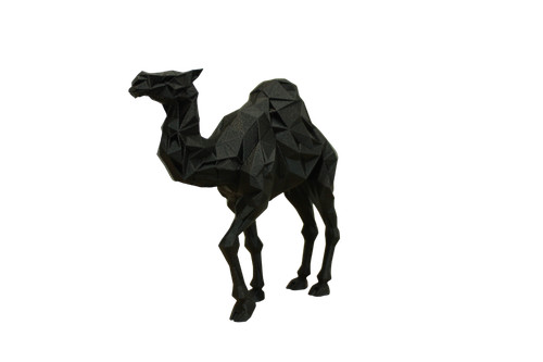 Scultura dromedario low - scultura, low-poly