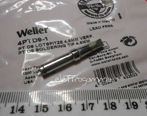 Weller punta saldante - punta, mm