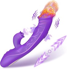 Vibratore Doppio per Donna Punto G Squirting Succhia Clitoride Riscaldato