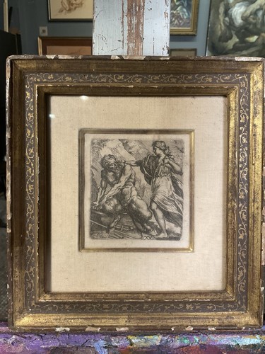 Antica incisione vecchio - incisione,