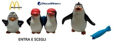 DREAMWORKS MCDONALD'S HAPPY MEAL 2014 I PINGUINI DI MADAGASCAR PERSONAGGI 3D