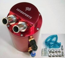 SERBATOIO VASCHETTA RECUPERO VAPORI CATTURA OLIO AUTO TURBO ROSSO UNIVERSALE