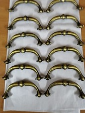 12 maniglie in ottone per mobili cassettiere e armadi Vintage