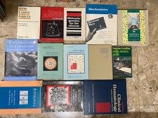 Lotto 12 libri universitari medicina biologia chimica istologia ematologia