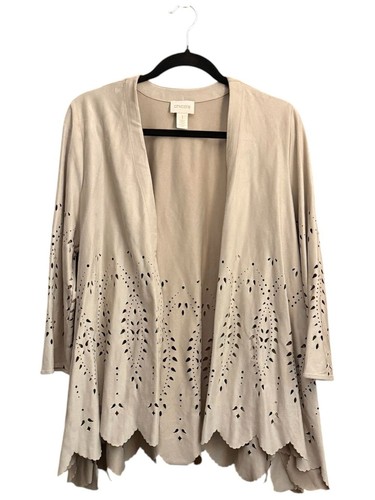 Cardigan aperto chico beige - chico's,
