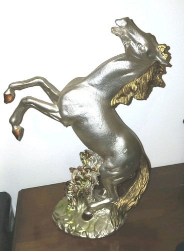 Scultura cavallo rampante - scultura, in