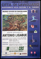 1995 * Manifesto, Poster Arte "Antonio Ligabue - Città di Savigliano" Italia (B+