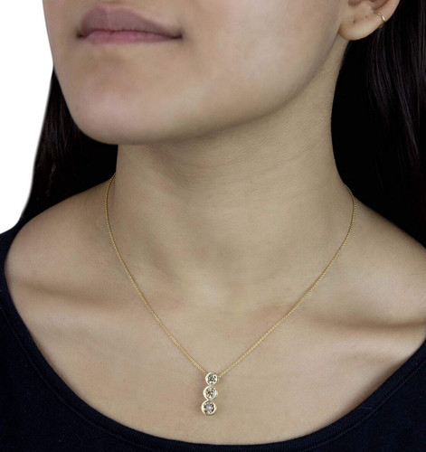 Collana trilogy oro giallo - collana,