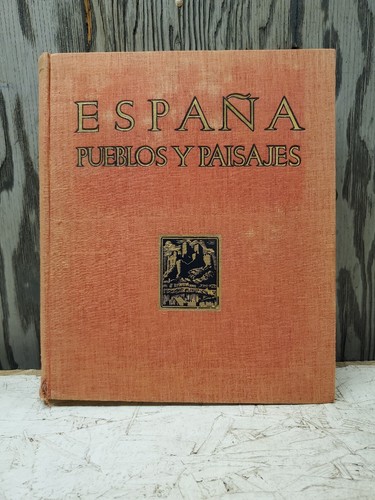 Vtg 1954 book espana pueblos - 1954,