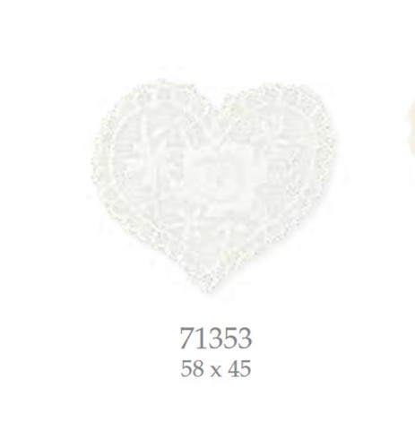 Cuore bianco in - 12, pz