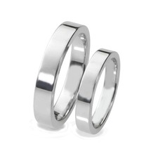 Coppia di fedine in argento