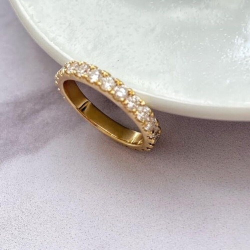 Fede nuziale moissanite 50 - fede,