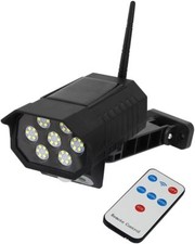TELECAMERA FINTA A LED PANNELLO SOLARE CON SENSORE MOVIMENTO DA ESTERNO 
