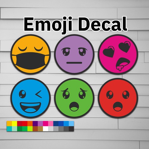 Emoji decalcomania adesivo in - decalcomania, (adesivo